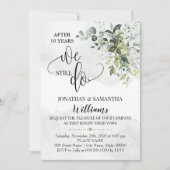 Invitation Eucalyptus verdure poussière aquarelle nous le fai (Devant)