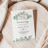 Invitation Eucalyptus Verdure Quinceañera fête d'anniversaire