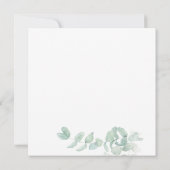 Invitation Eucalyptus Verdure Script Botanique Enterrement de (Dos)