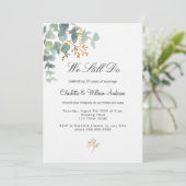 Invitation Eucalyptus verdure simple vow renouveau luxe (Debout devant)