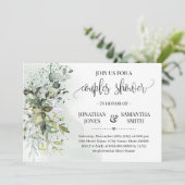 Invitation Eucalyptus verdure succulent couples douche (Debout devant)