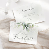 Invitation Eucalyptus Verdure Vous Serez Ma Fille Fleur