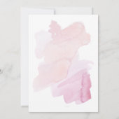 Invitation Eucalyptus vert nuptiale moderne couleur d'eau viv (Dos)