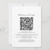 Invitation Eucalyptus vert QR Code tout en un Mariage (Dos)