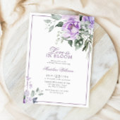 Invitation Eucalyptus Violet Fleurs L'amour est en fleurs Dou