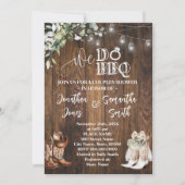 Invitation Eucalyptus Western Nous Faisons BBQ Pays Couple Do (Devant)