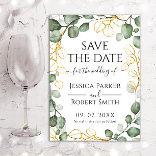 Invitation Eucalyptus Wreath Save The Date