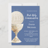 Invitation Eucharist design First Holy Communion (Devant)
