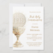 Invitation Eucharist design First Holy Communion (Devant)