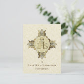 Invitation Eucharistie catholique Première communion (Debout devant)