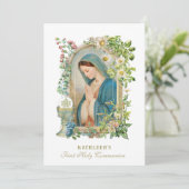 Invitation Eucharistie de la Sainte Communion catholique béni (Debout devant)