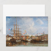 Invitation Eugene Boudin - Festival dans le port de Honfleur (Devant / Derrière)