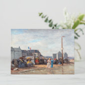 Invitation Eugene Boudin - Heure du bain à Trouville (Debout devant)