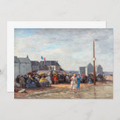 Invitation Eugene Boudin - Heure du bain à Trouville (Devant / Derrière)