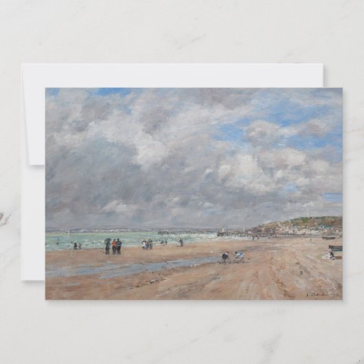 Invitation Eugene Boudin - La Plage de Deauville (Devant)
