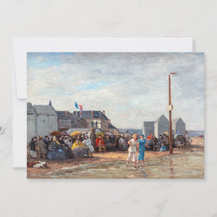 Invitation Eugene Boudin - L'heure de la baignade à Trouville