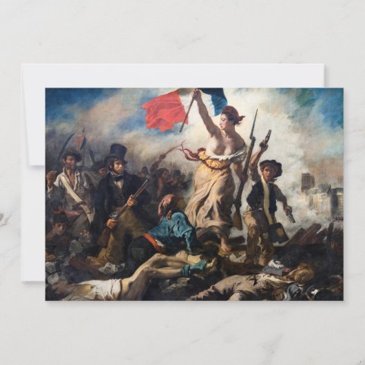 Invitation Eugene Delacroix - La Liberté guidant le peuple (Devant)