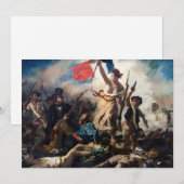 Invitation Eugene Delacroix - La Liberté guidant le peuple (Devant / Derrière)