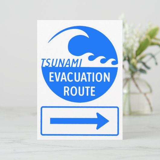 Invitation Évacuation isolée Signal routier (Debout devant)