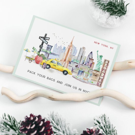 Invitation Évasion Week-end NYC | Chèque-cadeau de voyage