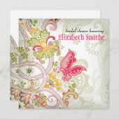 Invitation évasive de Fête de la mariée de (Devant / Derrière)