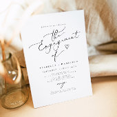 Invitation EVELYN Elegant Calligraphie Script Engagement Part