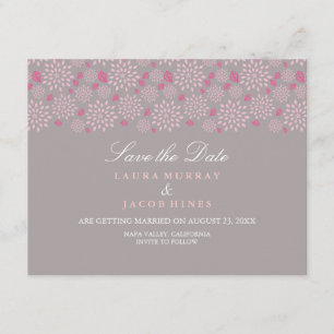 Invitation Événement à ne pas manquer mariage floral gris et 