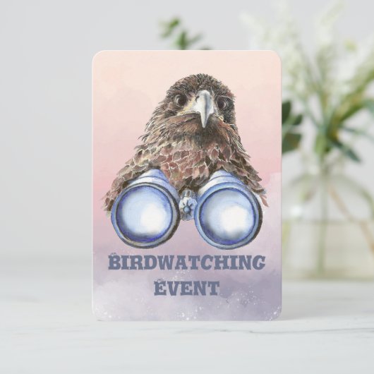 Invitation Événement amusant et personnalisé d'observation de (Debout devant)