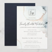 INVITATION ÉVÉNEMENT ATELIER COUPS DE PINCES AQUARELLE AQUA G (Devant / Derrière)