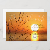 Invitation Événement au coucher du soleil (Devant / Derrière)