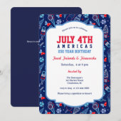 Invitation Événement BBQ du 4 juillet (Devant / Derrière)