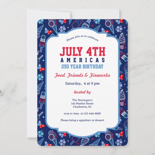 Invitation Événement BBQ du 4 juillet (Devant)