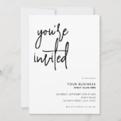 Invitation Événement commercial minimaliste moderne (Devant)