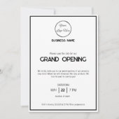 Invitation Événement commercial polyvalent blanc minimal (Devant)