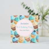 Invitation Événement Cupcakes (Debout devant)
