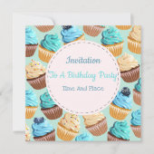 Invitation Événement Cupcakes (Devant)