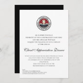 Invitation Événement d'appréciation du client (Devant / Derrière)