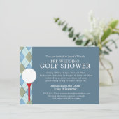 Invitation Événement d'avant-mariage Man shower Golf day (Debout devant)