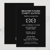 Invitation Événement de bienfaisance minimaliste Impression e (Devant / Derrière)