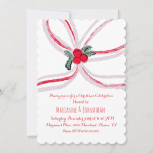 Invitation Événement de bureau d'entreprise de noeuds de Noël