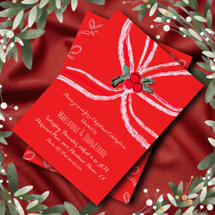 Invitation Événement de bureau d'entreprise de noeuds de Noël