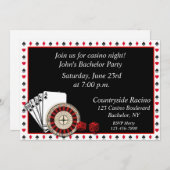 Invitation Événement de casino (Devant / Derrière)
