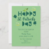 Invitation Événement de célébration de la Saint-Patrick Trèfl (Devant)