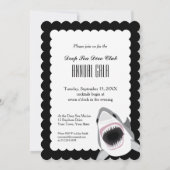 Invitation Événement de club de piqué d'attaque de requin ou (Dos)