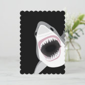 Invitation Événement de club de piqué d'attaque de requin ou (Debout devant)