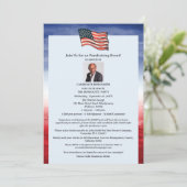 Invitation Événement de collecte de fonds politique moderne (Debout devant)