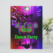 Invitation Événement de danse disco en foule (Debout devant)