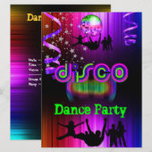Invitation Événement de danse disco en foule (Devant / Derrière)