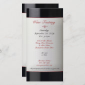 Invitation Événement de dégustation de vin (Devant / Derrière)