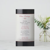 Invitation Événement de dégustation de vin (Debout devant)